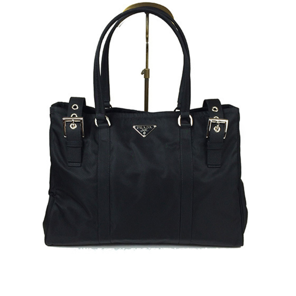 Prada Testuto Nylon Tote Bag Black